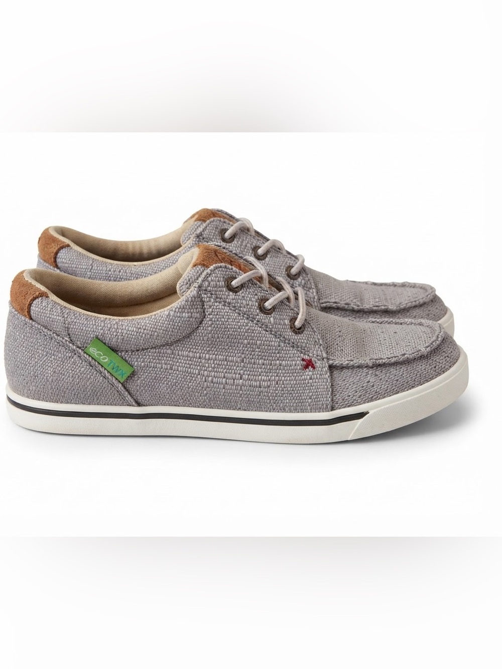 Twisted X Grey Women’s Canvas Sneaker with Tan Accents